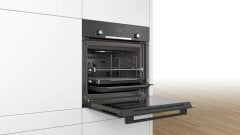 HIJ517YB0R-Serie | 6 Buhar eklenti işlevine sahip ankaser fırın 60 x 60 cm Siyah