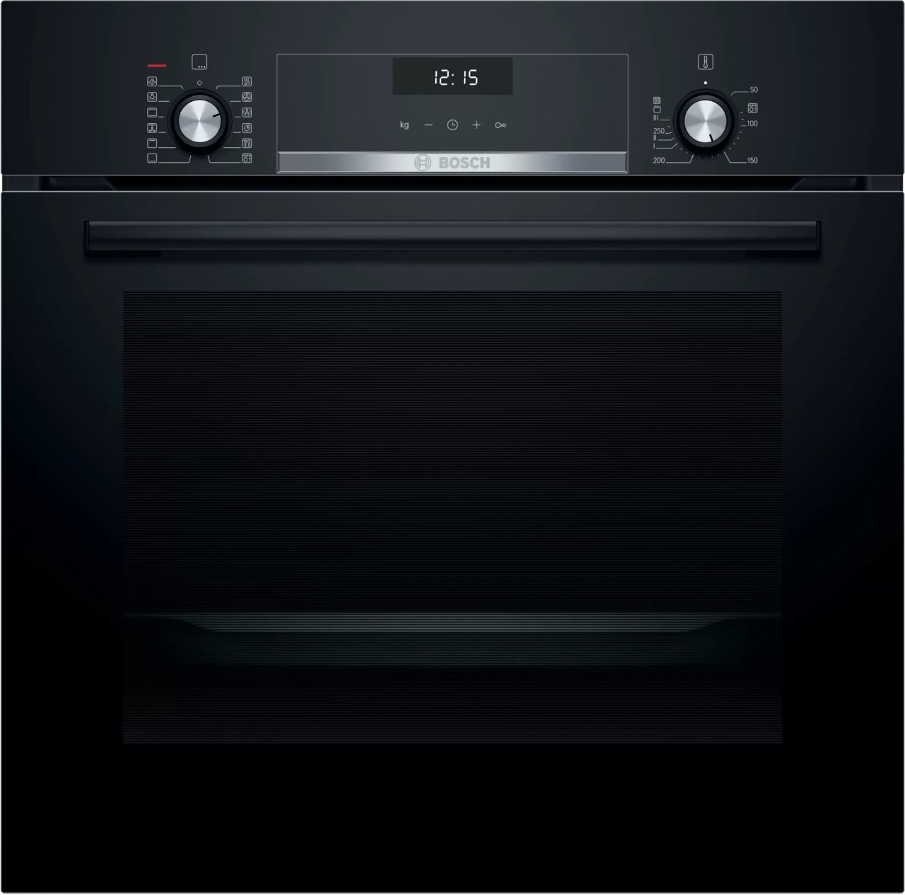 HIJ517YB0R-Serie | 6 Buhar eklenti işlevine sahip ankaser fırın 60 x 60 cm Siyah