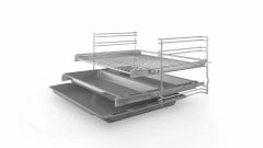 HIJ517YS0R-Serie | 6 Buhar eklenti işlevine sahip ankaser fırın 60 x 60 cm Paslanmaz çelik