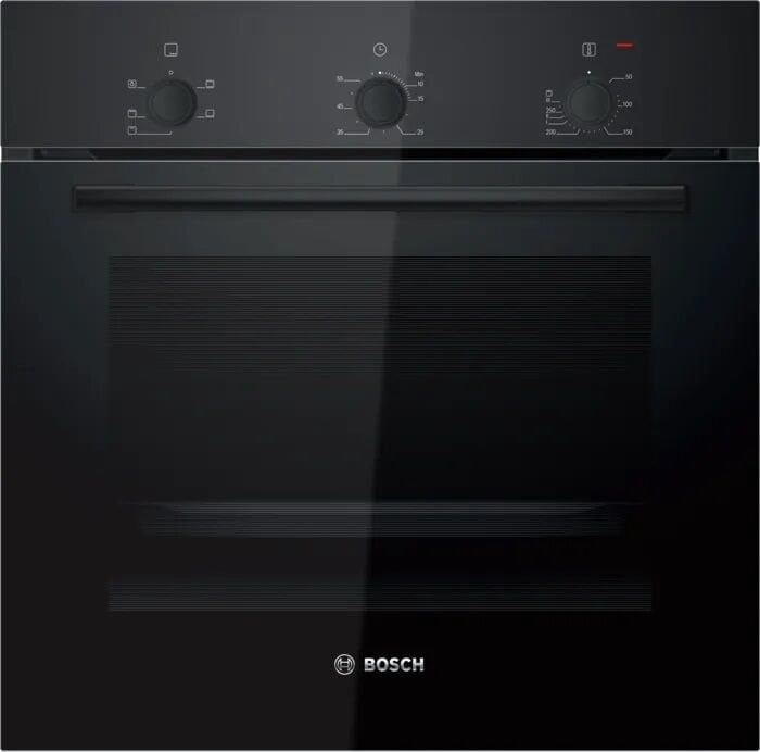 HBF011BA1T-Serie | 2  Siyah turbo Ankastre Fırın 60 x 60 cm - 71 lt. 4 proğram