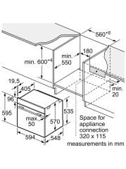 HJA737BA0-Serie 4 Ankastre Fırın 60 x 60 cm Siyah-EcoClean-Direct 76 lt-7 prg