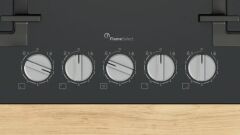 PPQ7A6I45-Seri 6 Gazlı Ocak 75 cm Temperli Cam, Siyah (4G+1W)