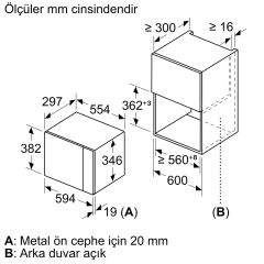 Serie | 6 Ankastre Mikrodalga Beyaz
