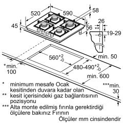 Serie | 6 Gazlı Ocak 60 cm Beyaz