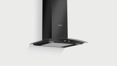 Serie | 4 duvar tipi davlumbaz 60 cm şeffaf cam