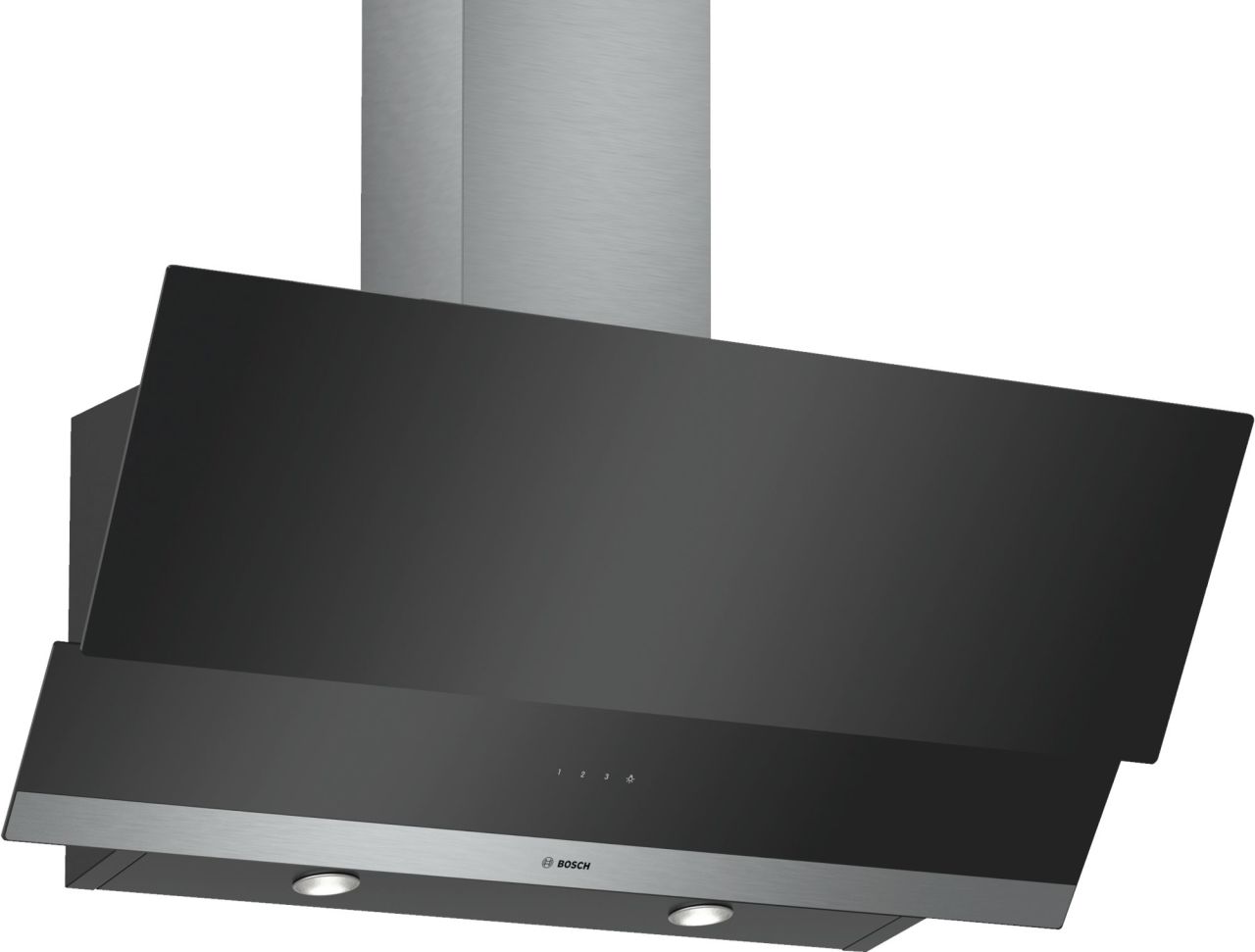 Serie | 2 Duvar Tipi Davlumbaz 90 cm clear glass black printed