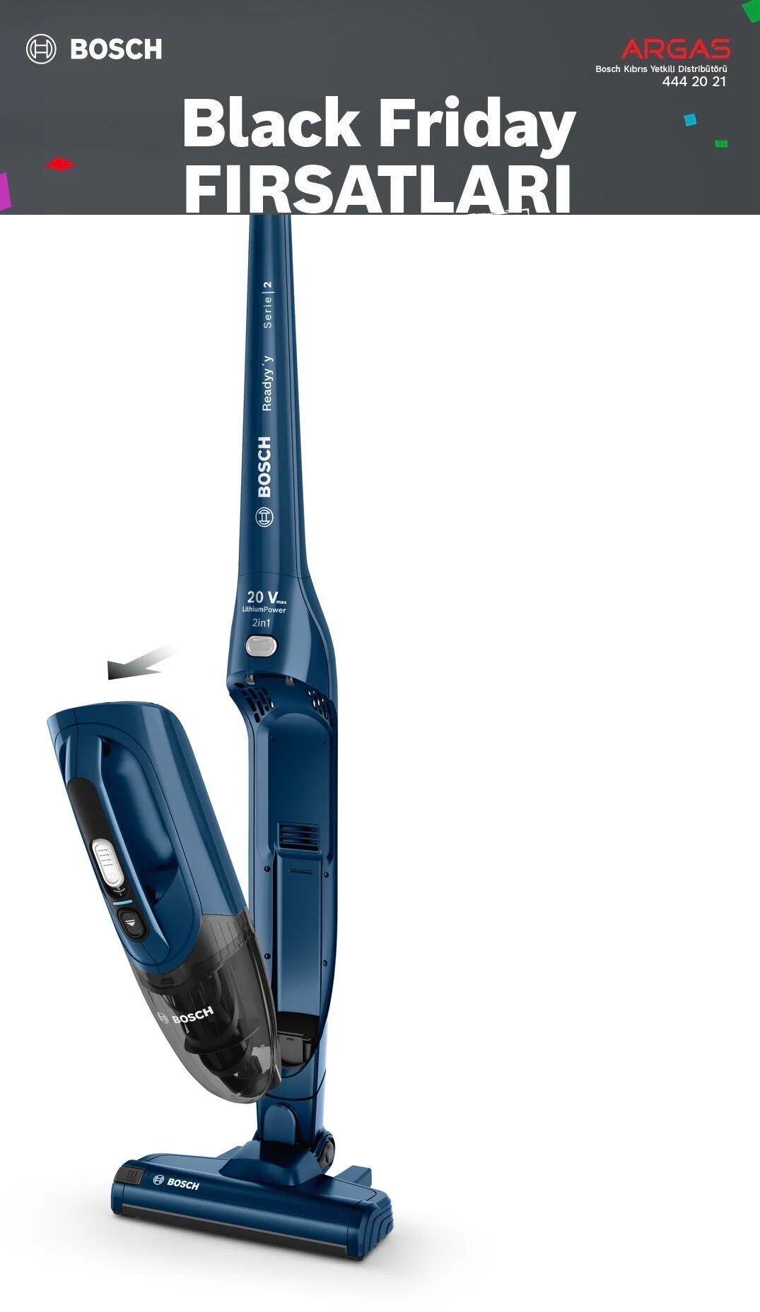 Şarj edilebilir elektrikli süpürg 2in1 20 v