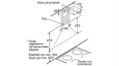 Serie | 2 Duvar Tipi Davlumbaz 60 cm Siyah