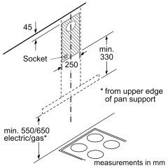 DWB96DM50-SERİ 4/ 90 CM 604 m3/h -LED IŞIK- PASLANMAZ ÇELİK DAVLUMBAZ