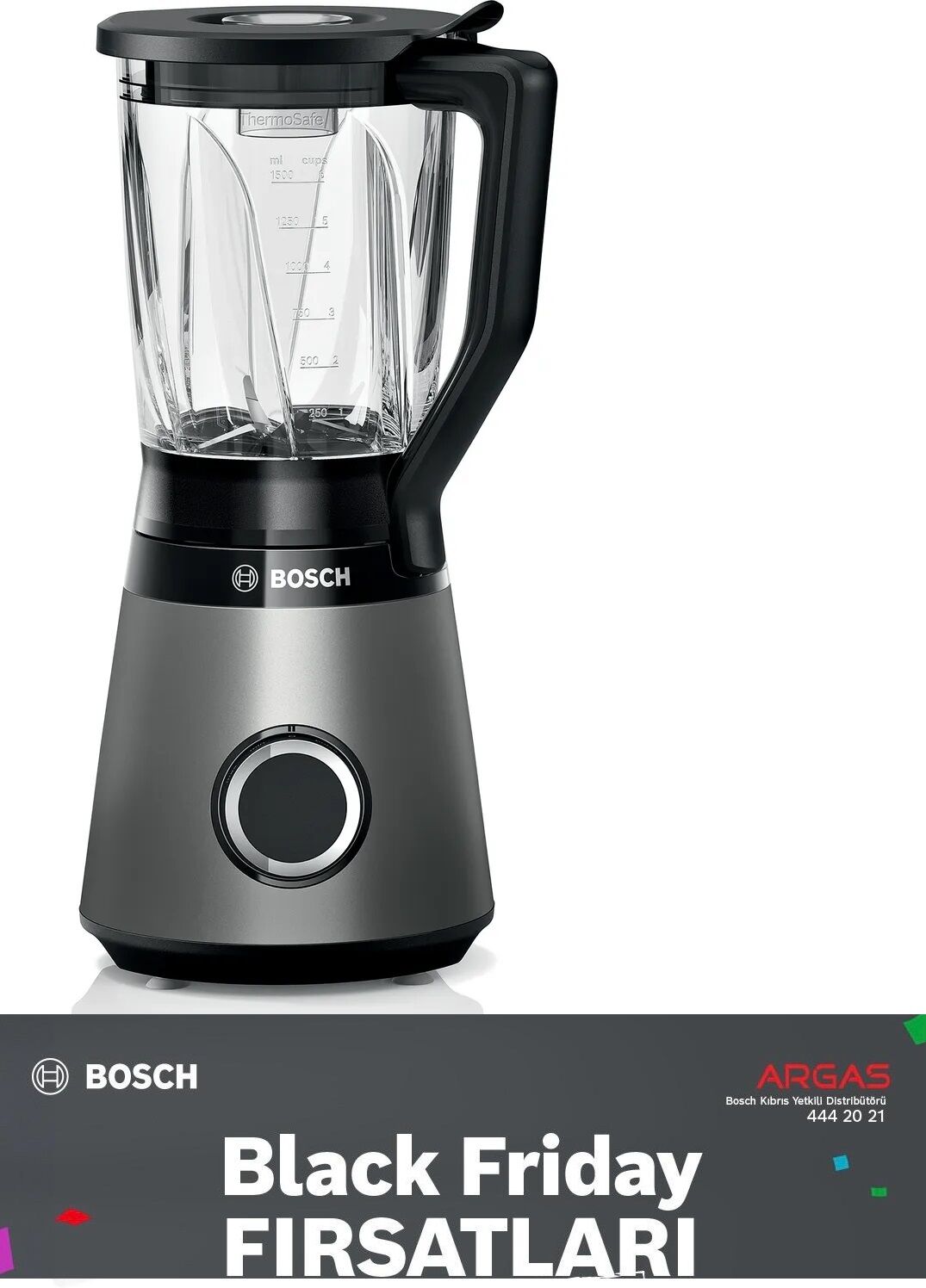 MMB6172S-Blender VitaPower Serie | 4 1200 W Gümüş