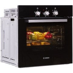 HBN211S4-Serie | 2  Siyah turbo Ankastre Fırın 60 x 60 cm - 66 lt. 4 proğram