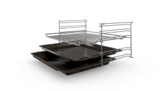HBF011BR0Q-Serie | 2  Silver turbo Ankastre Fırın 60 x 60 cm - 66 lt. 4 proğram