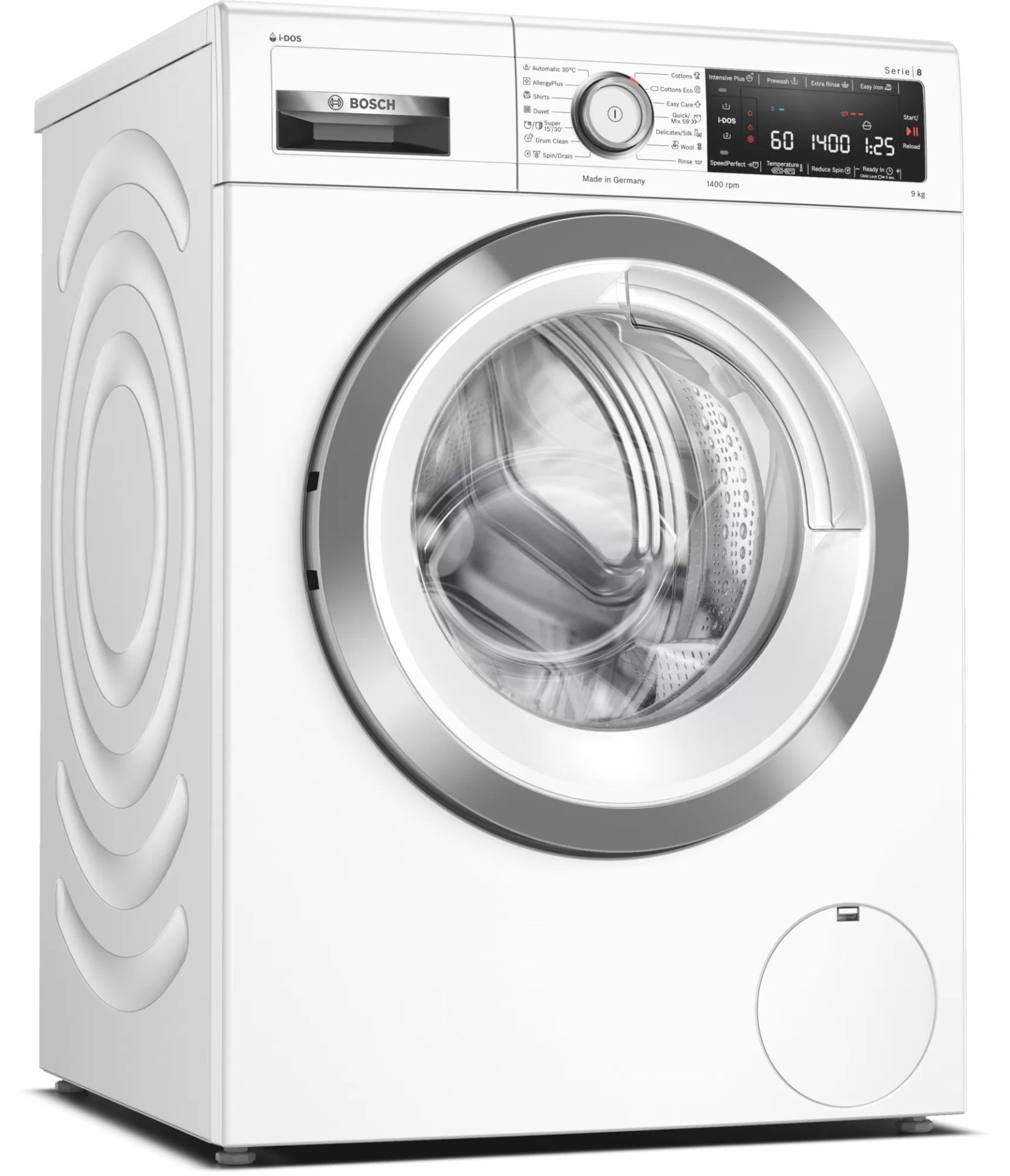 WAV28K90ME-Seri | 8 İ-Dos çamaşır makinesi 9 kg 1400 dev/dak