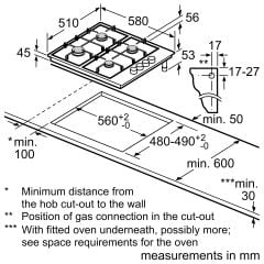 PBP6C5B62Q-Seri | 2 Gazlı ocak 60 cm Paslanmaz çelik