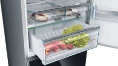 KGN56LB31U-Serie 6 Alttan Donduruculu Buzdolabı 193 x 70 cm Siyah cam