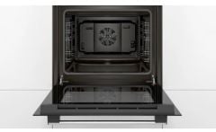 HBF011BA0Q-Serie | 2  Siyah turbo Ankastre Fırın 60 x 60 cm - 66 lt. 4 proğram