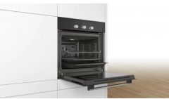 HBF011BA0Q-Serie | 2  Siyah turbo Ankastre Fırın 60 x 60 cm - 66 lt. 4 proğram