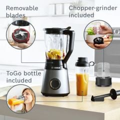 MMB6176B-Serie | 4 1200 W Gümüş Blender VitaPower