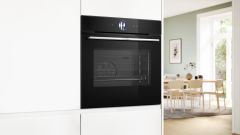 HSG7361B1-Serie 8 Buhar fonksiyonlu ankastre Fırın 60 x 60 cm Siyah-wifi-ecocling