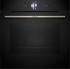 HSG7361B1-Serie 8 Buhar fonksiyonlu ankastre Fırın 60 x 60 cm Siyah-wifi-ecocling