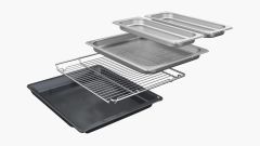 CSG7364B1-Serie | 8 Buhar fonksiyonlu ankastre kompakt fırın 60 x 45 cm Siyah