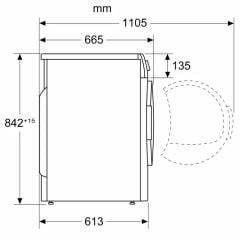 WTN86202ME-Seri 4  Yoğuşmalı Çamaşır Kurutma Makinesi 8 kg Silver