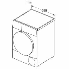 WTN86202ME-Seri 4  Yoğuşmalı Çamaşır Kurutma Makinesi 8 kg Silver