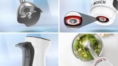 MSM4W210-Seri 4 El blenderi ErgoMaster 600 W Beyaz, Siyah gri