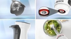 MSM4W421-Seri 4 El blenderi ErgoMaster 800 W Beyaz, Siyah gri