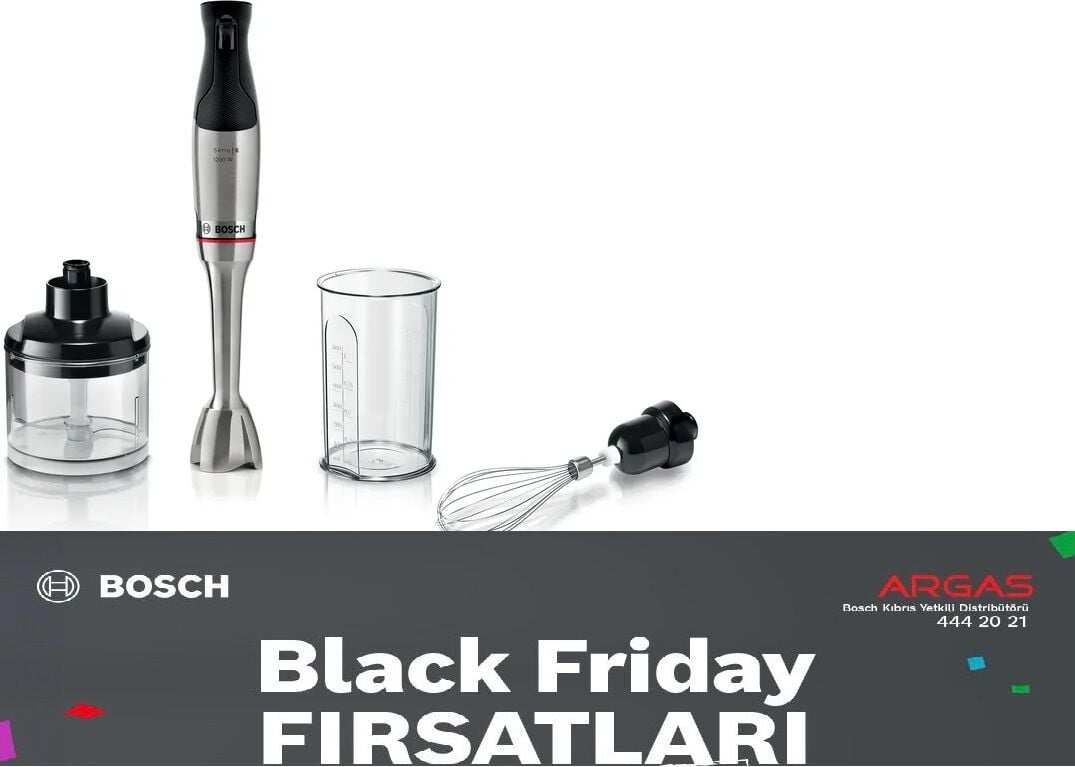 MSM6M821-Seri 6- El blenderi ErgoMaster 1200 W Paslanmaz çelik