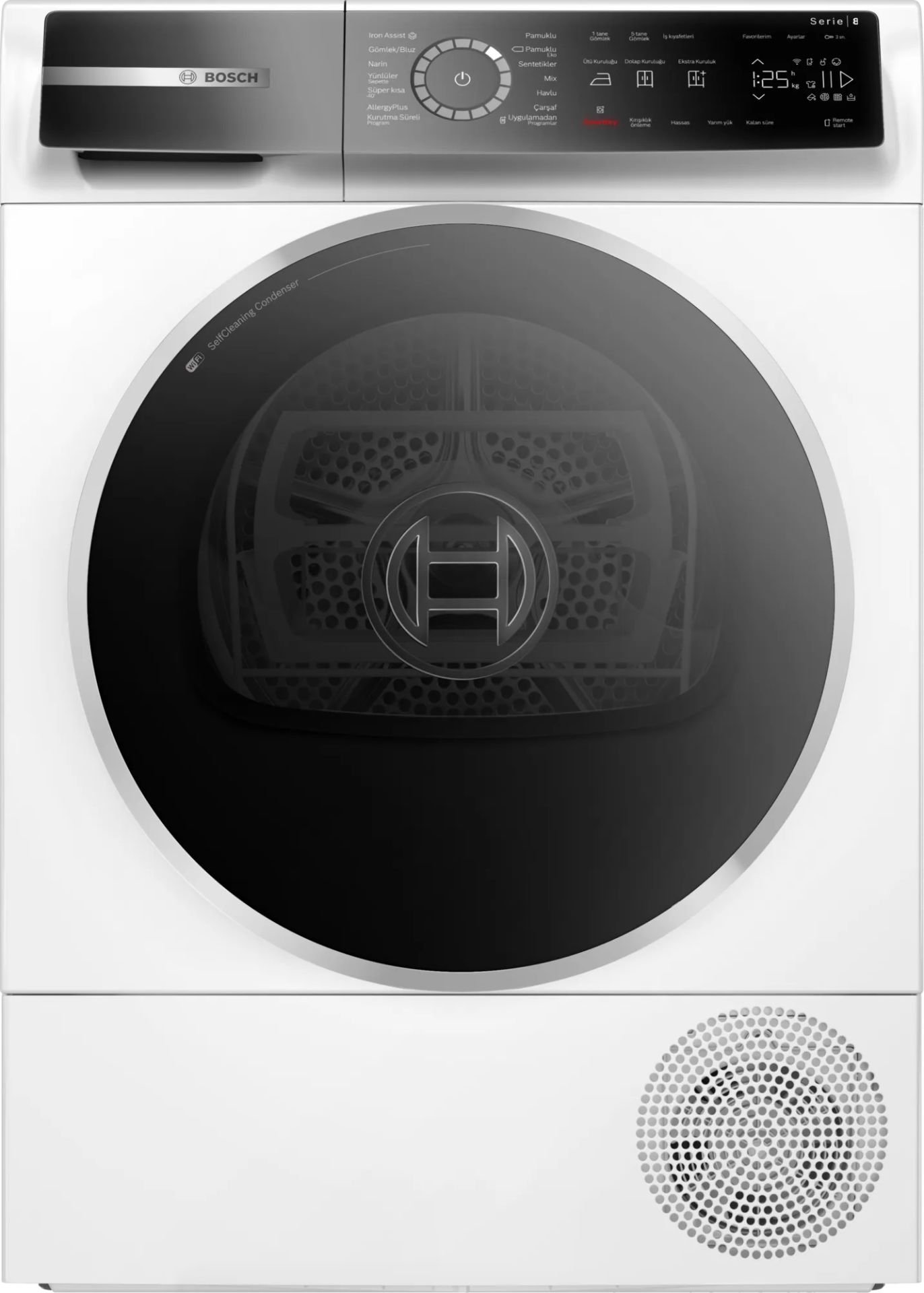 WQB245A0TR-Serie | 8 Isı Pompalı Kurutma Makinesi 9 kg-A++ WİFİ