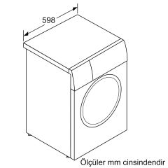 WGB254AXTR-Serie | 8 Çamaşır Makinesi 10 kg 1400 dev./dak., silver A+++© İ-DOS+Home Connect2