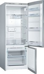 KGN55VL21U-Serie | 4  NoFrost, Alttan donduruculu buzdolabı A+ net 480 LT. Boyutlar (YxGxD): 186 x 70 x 80 cm çelik
