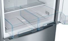 KGN55VL21U-Serie | 4  NoFrost, Alttan donduruculu buzdolabı A+ net 480 LT. Boyutlar (YxGxD): 186 x 70 x 80 cm çelik