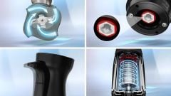 MSM6M622-Seri 6 El blenderi ErgoMaster 1000 W Paslanmaz çelik (SET)
