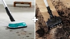 BCS71HYG1-2'si 1 arada Süpürme ve Silme Unlimited 7 ProHygienic Aqua Beyaz