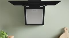 DWK64PJ60T-Serie 2 Duvar Tipi Davlumbaz 60 cm Siyah Cam