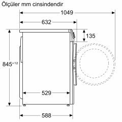 WGA252F0TR-Serie 6 Çamaşır Makinesi 10 kg 1200 dev./dak .İ-DOS