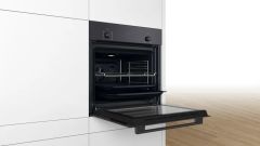 HBF512BB1T-Serie 2 Ankastre Fırın 60 x 60 cm Siyah-3D Turbo-7 Proğram