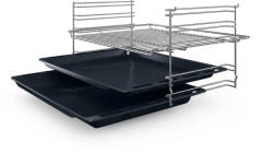 HBF512BS1T-Serie 2 Ankastre Fırın 60 x 60 cm Silver-3D Turbo-7 Proğram