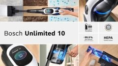BCS1041WAC-BOSCH Şarjlı Süpürge Unlimited 10 Beyaz