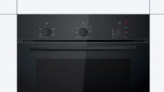 HBF011BA1T-Serie | 2  Siyah turbo Ankastre Fırın 60 x 60 cm - 71 lt. 4 proğram