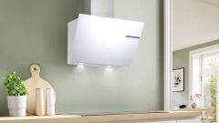 DWK66PJ20T-Serie 4 Duvar Tipi Davlumbaz 60 cm Beyaz Cam Yüzey