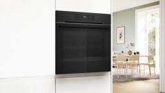 HJG852YT0T-BOSCH-Serie 6 Ankastre Fırın 60 x 60 cm Mat siyah-EcoClean Direct-76 Litre