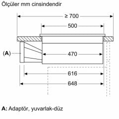PVS811B16E-Serie 4 Davlumbaz Entegreli İndüksiyon Ocak  80 cm Çerçevesiz Yüzey