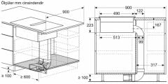 PVS811B16E-Serie 4 Davlumbaz Entegreli İndüksiyon Ocak  80 cm Çerçevesiz Yüzey