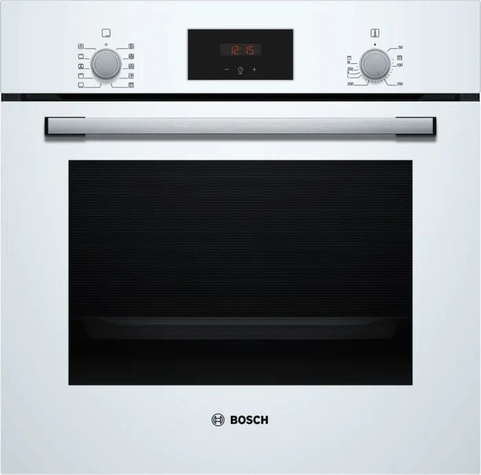 HBF512BW1T-Serie 2 Ankastre Fırın 60 x 60 cm Beyaz-3D Turbo-7 Proğram