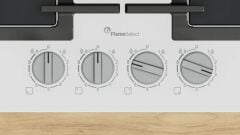 PPP6A2I40R-SERİ  6 -Gazlı Ocak 60 cm Temperli cam, Beyaz