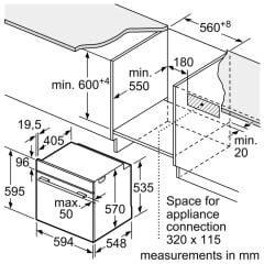 HJG852YS0-BOSCH-Serie 6 Ankastre Fırın 60 x 60 cm  silver-EcoClean Direct-76 Litre