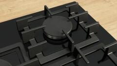 PPQ7A6I45-Seri 6 Gazlı Ocak 75 cm Temperli Cam, Siyah (4G+1W)